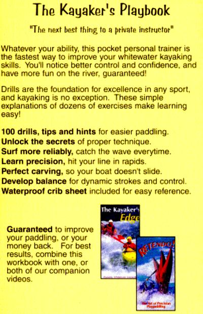 Back Cover of The Kayaker's Playbook